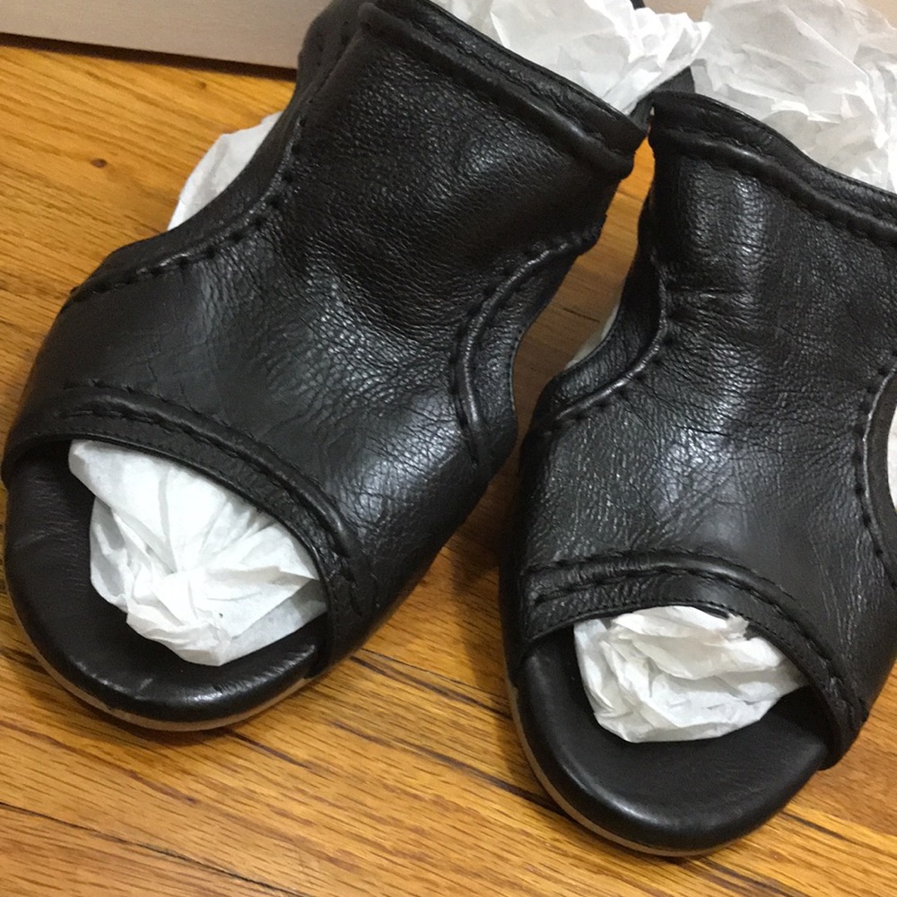 Open Toe Leather Mules - image 2